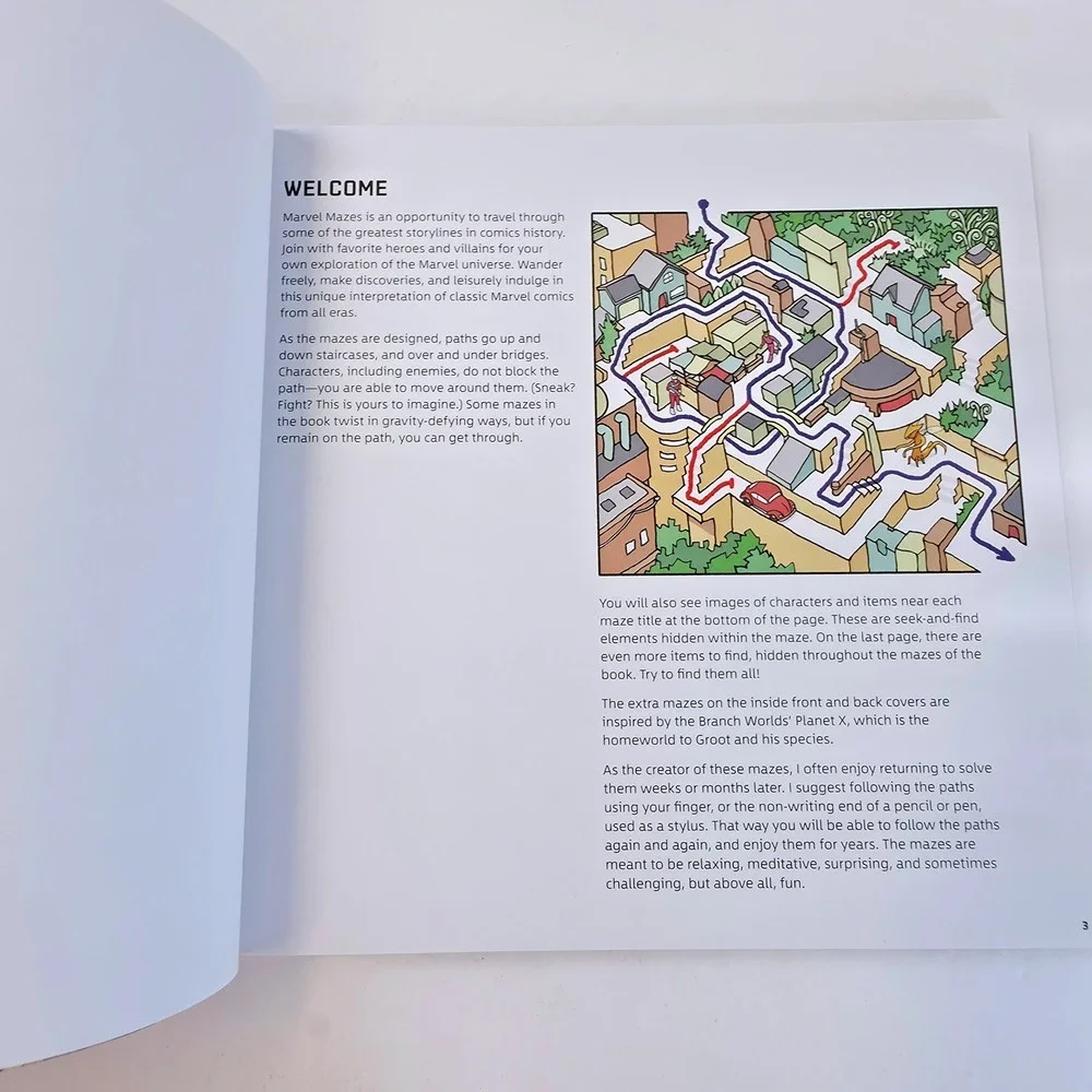 Marvel Marvel Mazes Activity Puzzle Book 2020 Softback Illustrations